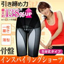 送料無料!★毎日のキレイな姿勢と美脚を目指す方に!★骨盤インスパイリングショーツ5分丈タイプ1枚★同色・同サイズ2枚お買い上げで2160円のお買い得!2サイズにまたがる場合は大き目サイズを!開封後の返品交換は不可となります