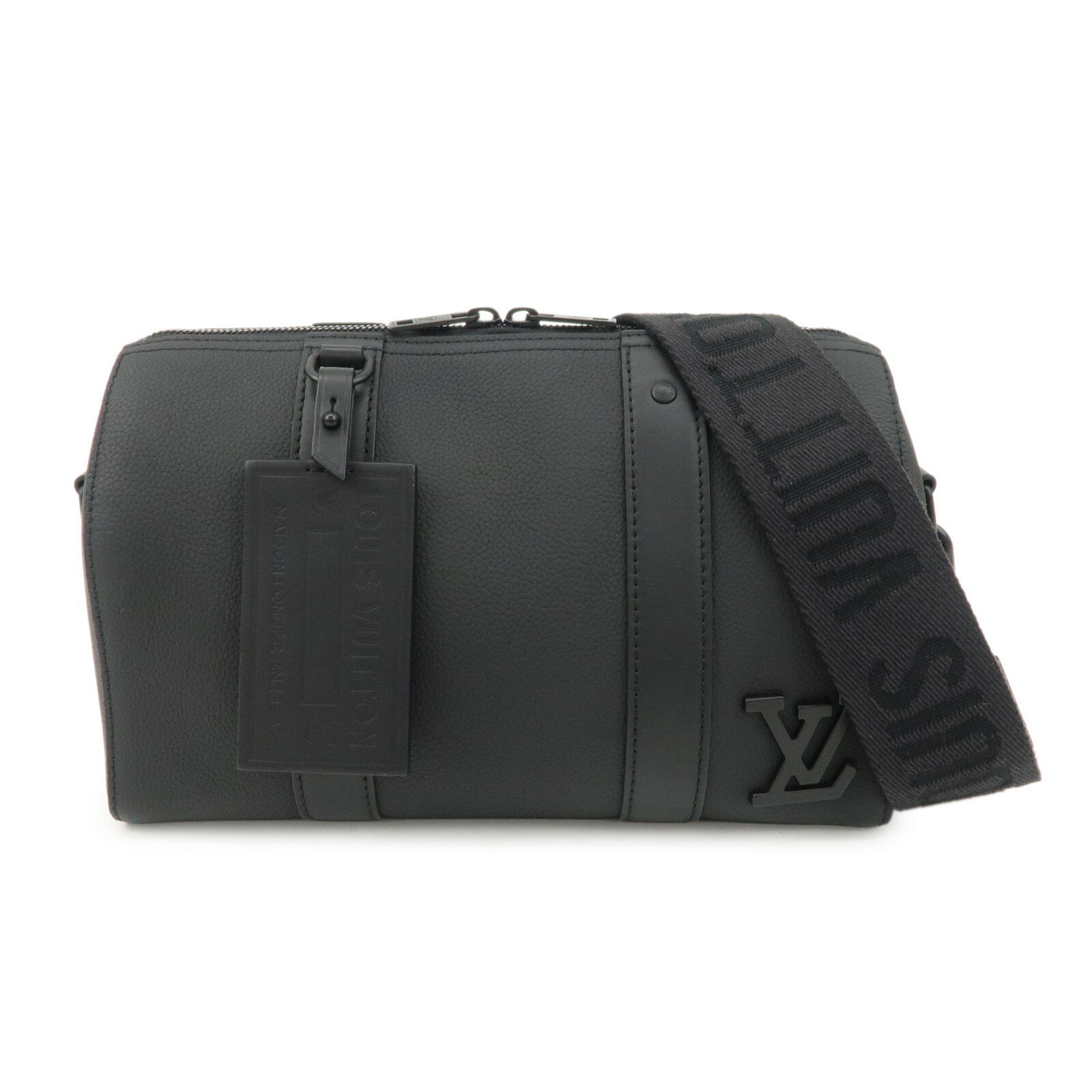 LOUIS VUITTON ルイヴィトン アエログラム シティ キーポル ノワール M59255 ルイ・ヴィトン LV ブランド バッグ 鞄【中古】【超美品】【送料無料】【返品可】
