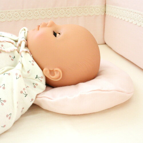 二重ガーゼベビードーナツ枕　丸型【森のなかまたち】【1775】【日本製】赤ちゃんの頭をやさしく支える