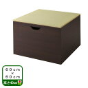日本製 畳 ユニット (60×60 高さ40cm)収納付き 【日本製 収納付きデザイン畳 リビングステージ 畳ボックス収納 幅60×60cm ハイタイプ 畳み たたみ マット い草 置き畳 畳ユニット ユニット畳 国産 】そよ風