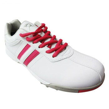 【代引き・同梱不可】Arnold Palmer(アーノルドパーマー) レディースゴルフシューズ APS-138L WT/PK・22.5の画像