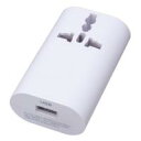 【代引き・同梱不可】海外用マルチ交換プラグ+1USB
