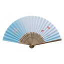 【代引き・同梱不可】T/C扇子(綿・ポリエステル混紡) 金魚 5998