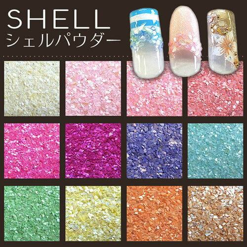 シェルパウダー★スカルプやジェルネイルに！単色販売★ 