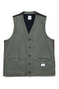 CHINO VEST ZANDER (17SB9039) BEDWIN -Men-(ベドウィン)