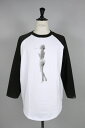 "Nice Applebum" Raglan 3/4 Sleeve T-shirt(1711126) APPLEBUM(アップルバム)