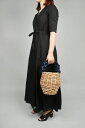 【50%OFF】GRAPE HANDLE RATTAN BASKET-NAVY(LD-1948) Ludlow(ラドロー)
