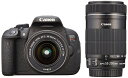 (在庫あり:最終処分)Canon デジタル一眼レフカメラ EOS Kiss X7i ダブルズームキット EF-S18-55 IS STM/EF-S55-250 IS STM付属 KISSX7I-WKIT