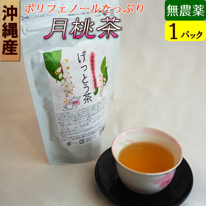 <strong>月桃茶</strong> 沖縄産100％ 無農薬 1袋（2g×30ヶ入 ）無添加 健康茶 国産げっとう茶 送料無料