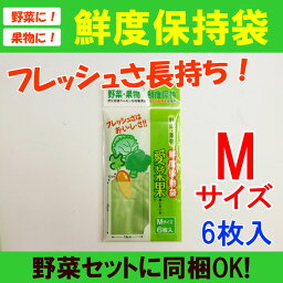 鮮度保持袋　愛菜果 Mサイズ（6枚入）キッチン用ポリエチレン袋　保存袋