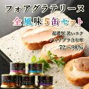 【最高級スペイン産】全風味アソート5缶セット フォアグラ 缶詰 テリーヌ パテ ペースト リエット 送料無料