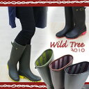 WILDTREE ワイルドツリー レインブーツ レディース 全3色 3010 Wild Tree レディース 婦人 レインブーツ 長靴 雨 ロング丈 ガーデニング