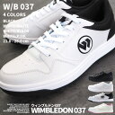 【即納】 白スニーカー メンズ レディース ウィンブルドン WIMBLEDON W/B037 ウィンブルドン037 ジュニア 3E 幅広 軽量 M125後継モデル