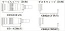 CB10 カナレ トライアキシャルコネクタ 1個 ブーツ、ダストキャップ ブーツ 黒