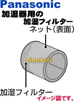 かえどきですよ！ナショナルパナソニック加湿機(加湿器)FE-KLB07、FE-KLC07、FE-KXC07、FE-7KLE3、FE-7KLE4用の交換用加湿フィルター★1個【NationalPanasonic FE-ZBH07】交換の目安4シーズン約24ヶ月