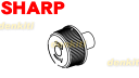 シャープ3Dファン扇風機PJ-C2DBG-C、PJ-D2DBG-C、PJ-E2DBG-C、PJ-F2DBG-C用のスピンナー★1個 【SHARP 2141600061】※本体の販売ではありません。※スピンナーのみの販売です。