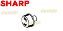 シャープ3Dファン扇風機PJ-B2CS-W、PJ-C2DS-W、PJ-D2DS-W、PJ-E2DS-W、PJ-F2DS-W用のスピンナー★1個 【SHARP 2141600058】※本体の販売ではありません。※スピンナーのみの販売です。