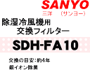 ɤǤ衪衼Ѹ򴹥ե륿䥤ݡ򴹤ܰ¤4ǯSANYOSDH-FA10