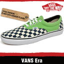 Х ( ɡ)å/꡼եå VANS ERA(VAN DOREN)CHECKER/GREEN FLASH