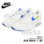 NIKE ナイキ エアマックス1 SE JEWEL SWOOSH スニーカー メンズ ホワイト/ブルー AIR MAX 1 SE AO1021-101