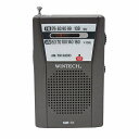 WINTECH AM/FMポータブルラジオ(縦型/ガンメタル×グレー) KMR-51