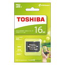 東芝 microSDHCメモリカード 16GB クラス10 MSDAR40N16G/TOSHIBA