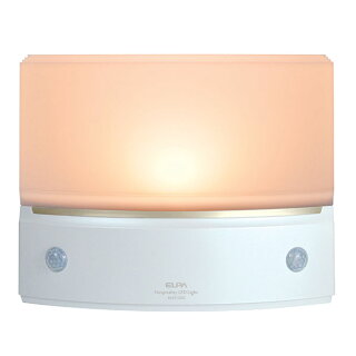 【★500円OFFクーポン★10/4・10/5限定】LED人感センサーライト屋外・屋内可もてなしのあかり置き型フットライト足元灯HLH-1202(PW)/ELPA