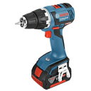 BOSCH バッテリードライバードリル DC18V 2.0/4.0Ahリチウムイオンバッテリー EMP・ECP機能 ブレーキ付電子無段変速 ECモーター LEDライト、キャリングケース、充電器付 GSR18V-EC