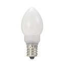 ヤザワ ローソク形LEDランプ ホワイト 全光束：21lm 5W相当 電球色相当 E12口金 LDC1LG23E12W