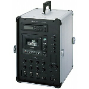 TOA 移動用PAアンプ 30W×2ch CD付 ダイバシティチューナーユニット(WT-1820)2台内蔵 KZ-30DC