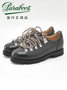 パラブーツ 【国内正規品】Paraboot CLUSAZ クリュサ ブラック NOIRE リス ワクシー オイルレザー使い 短丈ワークブーツ メンズ フランスブランド