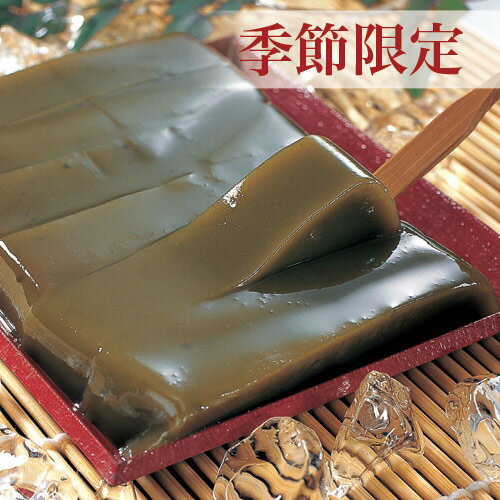 京の冷やしくず玉露【季節限定】【メーカー直送品】葛／和菓子／京都／緑茶／京都宇治の玉露茶を、吉野葛で風流な和菓子に仕上げた逸品。