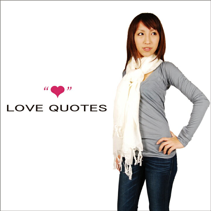 LOVE QUOTESラブクォーツWRAP 大判 ストール(スカーフ) 送料無料...:deroque:10000887