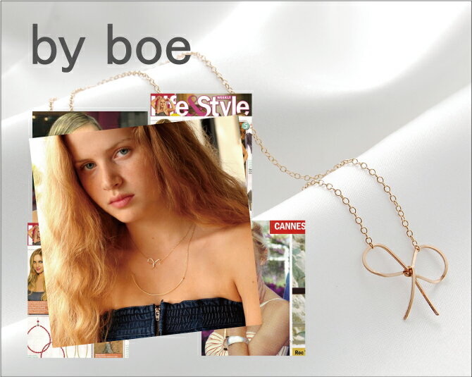 44%OFF by boe バイボー REMINDER BOW NECKLACE ネックレス プレゼントにも最適！【import-ladies】 【メール便 送料無料】【by boe ネックレス】【by boe リボン】