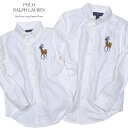 ラルフローレン POLO RALPH LAUREN KIDS ビッグポニー コットン オックスフォード シャツ ホワイト 白シャツ 【西日本】