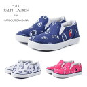 ポロ ラルフローレン polo ralph lauren kids shoes キッズ スニーカー スリッポン ペイズリー BAL HARBOUR 【西日本】