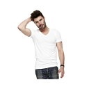 LNA メンズ201V NECK TEE 無地Tシャツメール便送料無料 【西日本】