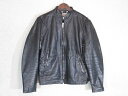 70年代製 ヴィンテージ シングル ライダースジャケット ブラック 40 古着【中古】【メンズ】【LARGE】