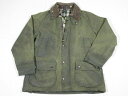 【あす楽対応】UK製 Barbour バブアー BEDALE ビデイル 38 セージ バッチ付【メンズ】【MEDIUM】【中古】