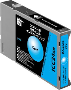 【特価】ecoricaエコリカ!リサイクルインクカートリッジ　EPSONエプソン互換製品!エコリカ型番【ECI-E24C】 対応純正品【ICC24】カラー【シアン】【rakutenshop De'sir de vivre】人と地球に優しいエコリカ商品♪