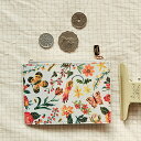 送料無料◆小銭入れ Card Wallet - Snow Garden/ナタリーレテ Nathalie Lete かわいい おしゃれ ミニ財布 パーティー レディース コインケース suica pasmo カード収納 ICカード 小さい 花柄 ブランド グレー オレンジ 蝶々