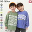 デビラボ BIGシルエット プリント袖リブ 長袖Tシャツ 子供服 キッズ ベビー 男の子 女の子 トップス 長袖Tシャツ ロンT 【送料無料】