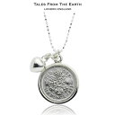 クーポン配布中★ペンダント ネックレス シルバー イギリス製 【TALES FROM THE EARTH】<コインチャーム 幸福の6ペンス銀貨> レディース シンプル コインモチーフ シルバーペンダント おしゃれ かわいい ギフト