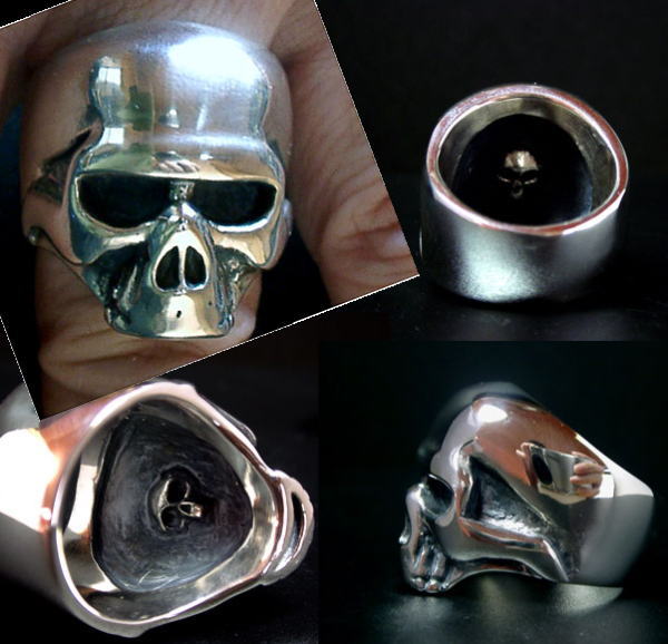 ◆ Keith Skull Ring キースリング/シルバーアクセサリー/メンズ/レディース訳あり（商品受領後レビューを書けば国内）セール SALE 人気　％OFF　◆これがキースリングだ！