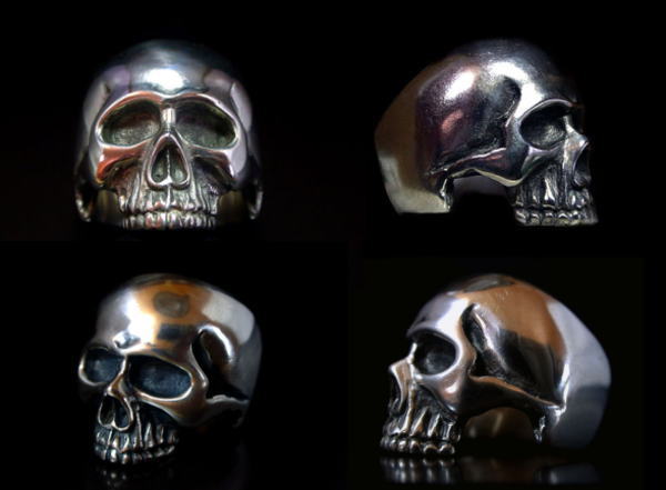 【閉店売り尽くしセール】【数量限定】Death bone Skull ring キーススカルリング アクセサリー シルバーリングメンズアクセサリー レディース