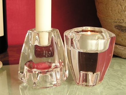 Venice Dual Candle Holder/ベニスデュアルキャンドルホルダー Northern Lights Candles/ノーザンライツキャンドルズテーパーでもティーでも両方使える便利なガラスホルダー ※10,500円（税込）以上のお買い上げで送料無料