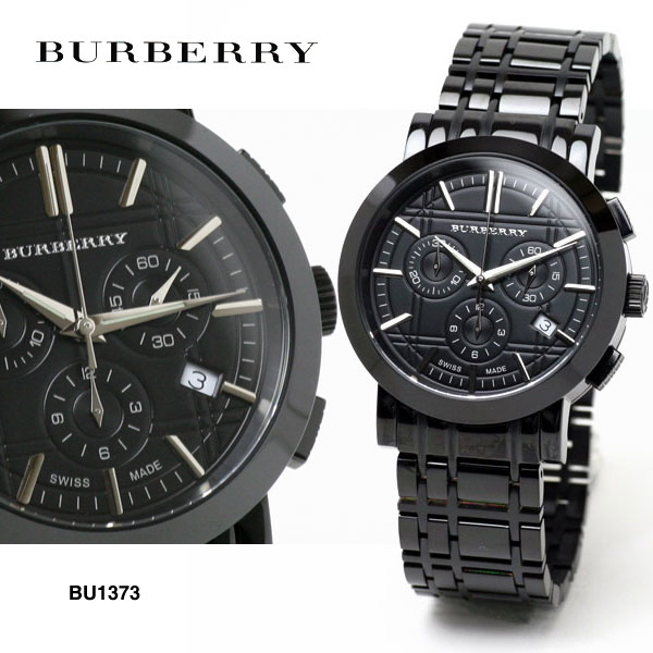 BURBERRY バーバリー スイス製 クロノグラフ メンズ 腕時計 BU1373【YDKG-tk】★レビューを書いて【楽天会員登録が必要です】送料無料！