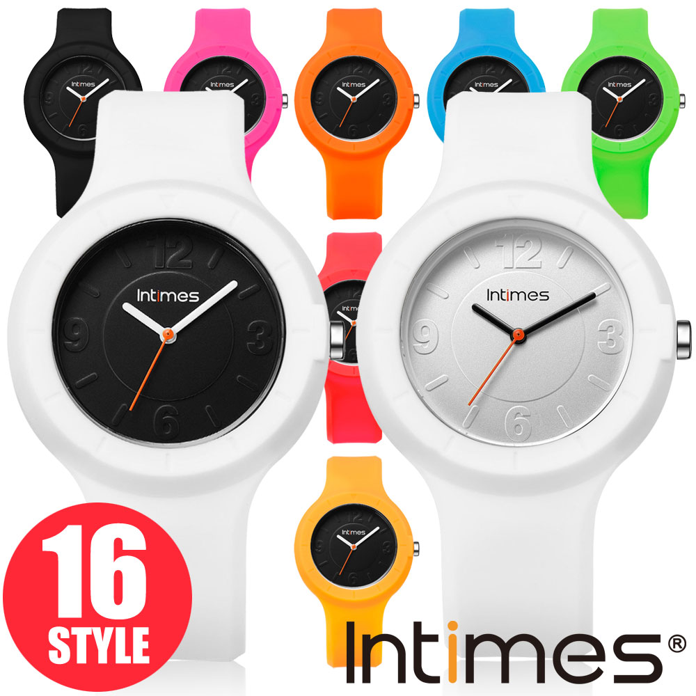 INTIMES インタイムス 40mm 着せかえられるシリコンウォッチ 軽量 防水 かわい…...:digilife-plus:10014760