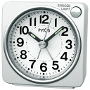 SEIKO セイコー 目覚まし時計 スタンダード アナログ PYXIS ピクシス 白パール NR437W 【お取り寄せ】