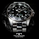 TECHNOS テクノス GMT 限定モデル メンズ 腕時計 T2134SB★☆★レビューを書いて送料無料！☆★☆スーツにもカジュアルにも！人気のメンズ腕時計♪